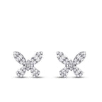 0.56 ct. Diamant Schmetterling Baguette Ohrringe