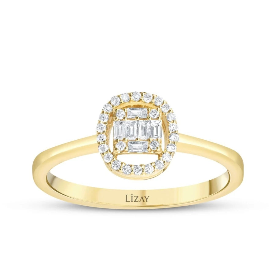 0.17 ct. Diamant Baguette Ring