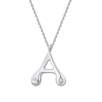 0.04 ct. Diamant A-Buchstabe Halskette