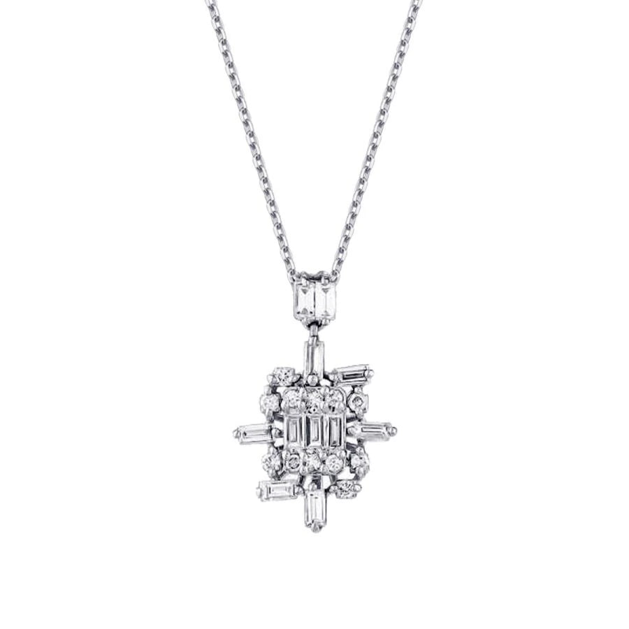 0.26 ct. Diamant Baguette Trend Halskette