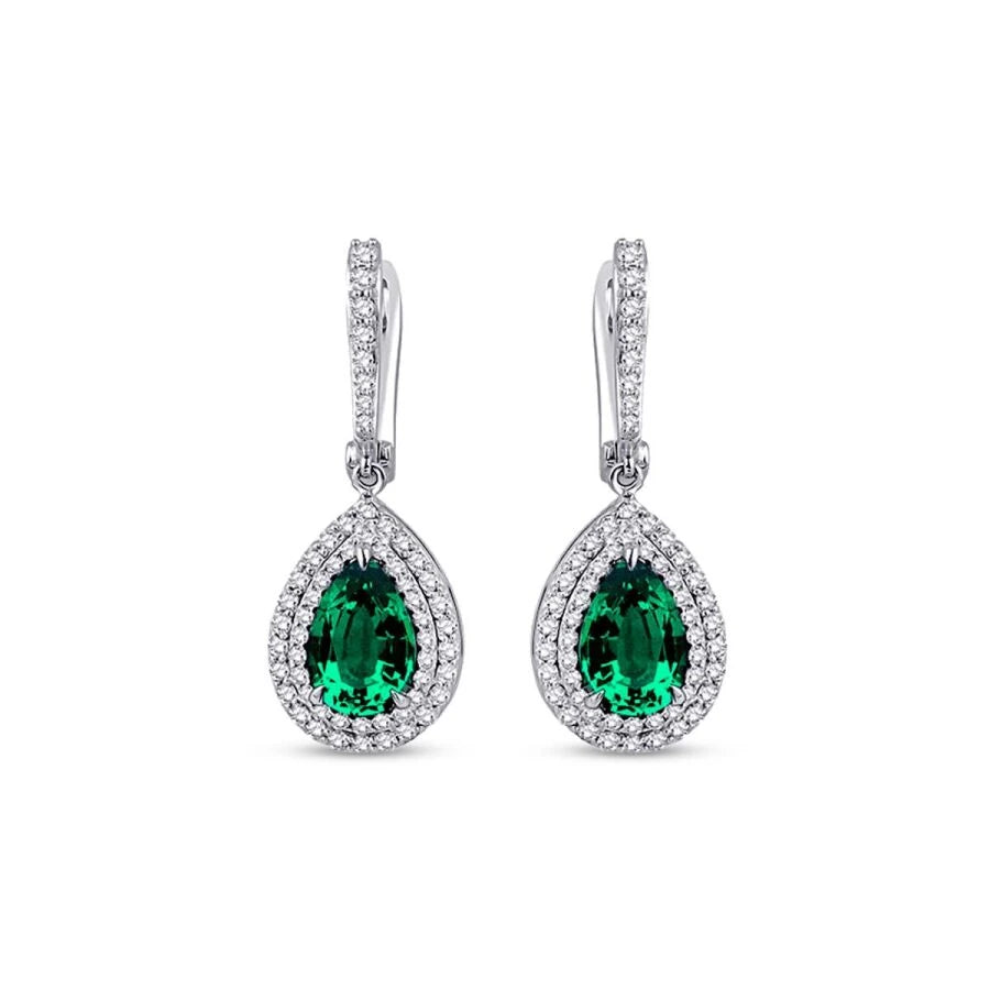 2.99 ct. Diamant Farbstein Ohrringe