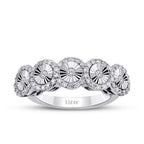 0.29 ct. Diamant Fünf-Stein Ring