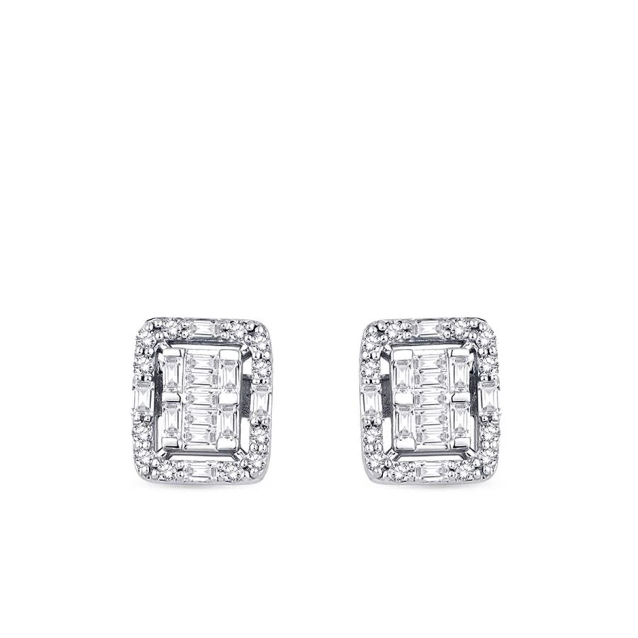 0.28 ct. Diamant Baguette Ohrringe