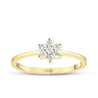 0.97 Karat Diamant Blume Set