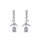 0.97 ct. Diamant Baguette Ohrringe