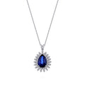 1.29 ct. Diamant Saphir Halskette