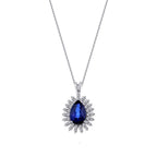 1.29 ct. Diamant Saphir Halskette