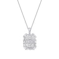 1.43 ct. Diamant Baguette Halskette