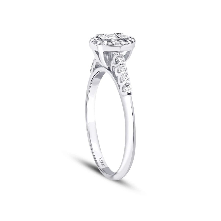 0.41 ct. Diamant Baguette Ring