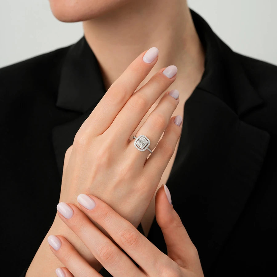 0.54 ct. Diamant Baguette Ring
