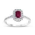 0.65 ct. Diamant Rubin Ring