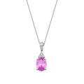 2.03 ct. Diamant Rosa Saphir Halskette