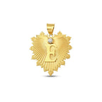 Gold Herz Buchstaben Anhänger