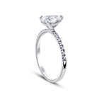 1.12 ct. Diamant Tropfen Solitär Verlobungsring