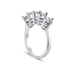 1.00 ct.-Stil Diamant-Effekt Fünf-Stein Ring