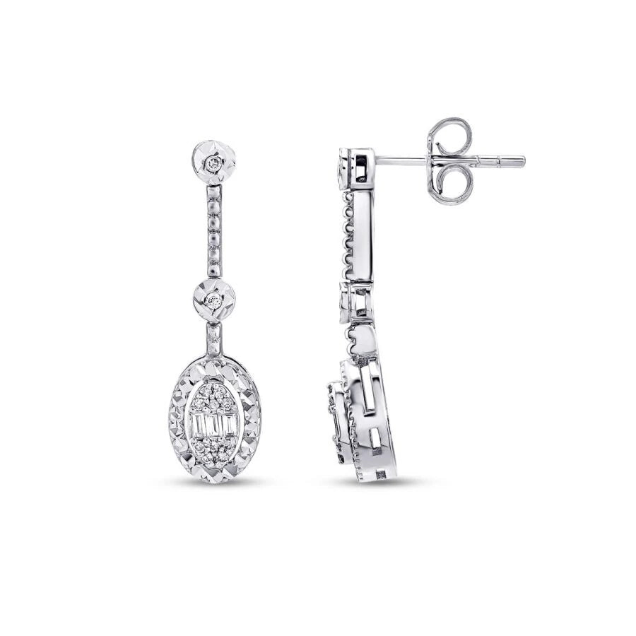 0.37 Karat Diamant Baguette Set