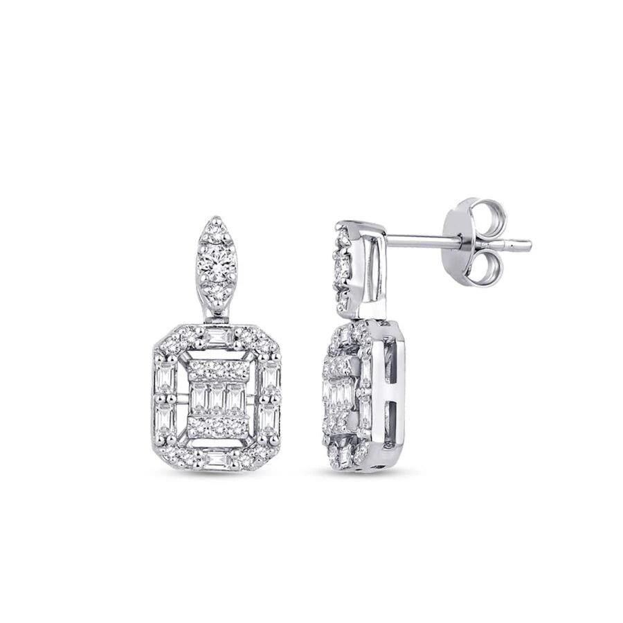 0.41 ct. Diamant Baguette Ohrringe
