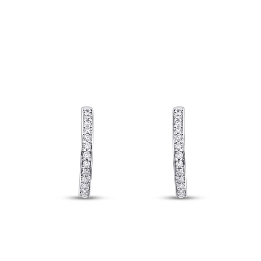 0.71 ct. Diamant Creolen Ohrringe