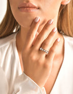 0.75 ct. Diamant Fünf-Stein Ring