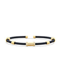 Gold Herren Armband mit Zylinderdetail