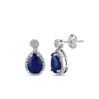 1.71 ct. Diamant Saphir Ohrringe