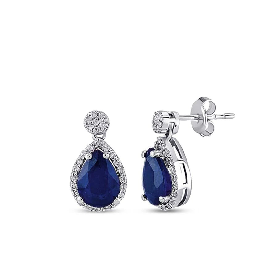 1.71 ct. Diamant Saphir Ohrringe