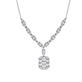 0.56 ct. Diamant Baguette Halskette