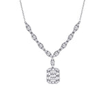 0.56 ct. Diamant Baguette Halskette