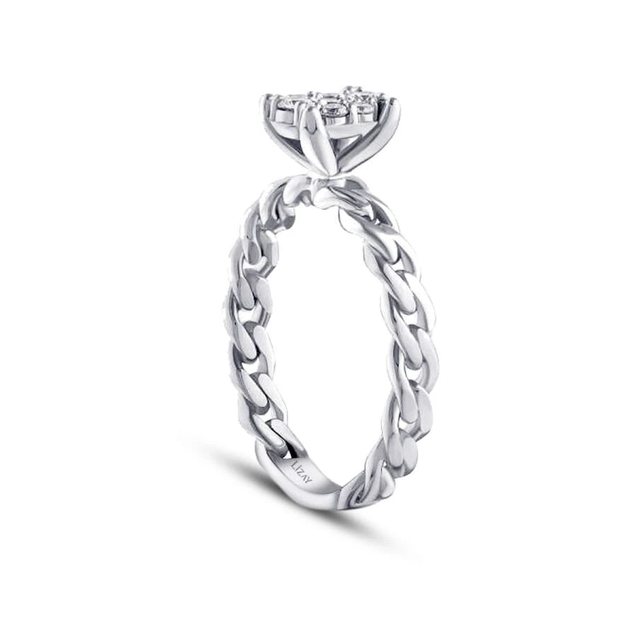 0.23 ct. Diamant Ketten Ring