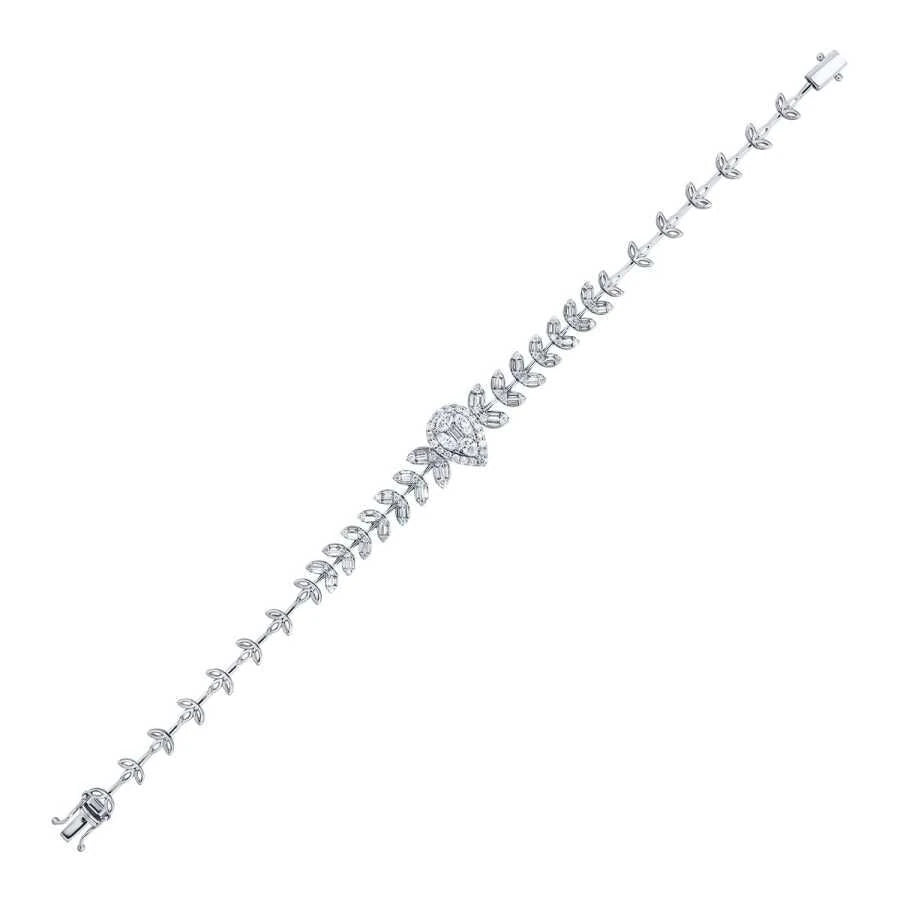 1.47 ct. Diamant Baguette Tropfen Armband