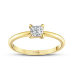 0.50 ct. Diamant Prinzessin Solitär Verlobungsring