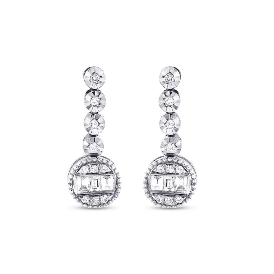 0.32 ct. Diamant Baguette Trend Ohrringe