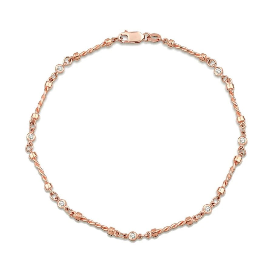 0.17 ct. Diamant Sieben-Stein Armband