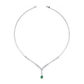 1.83 ct. Diamant Smaragd Halskette