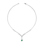 1.83 ct. Diamant Smaragd Halskette