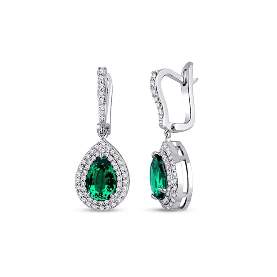 5.25 Karat Diamant Farbiger Stein Set