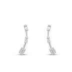 0.21 ct. Diamant Baguette Ohrringe