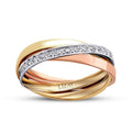 Gold Drei-Ton Ehering