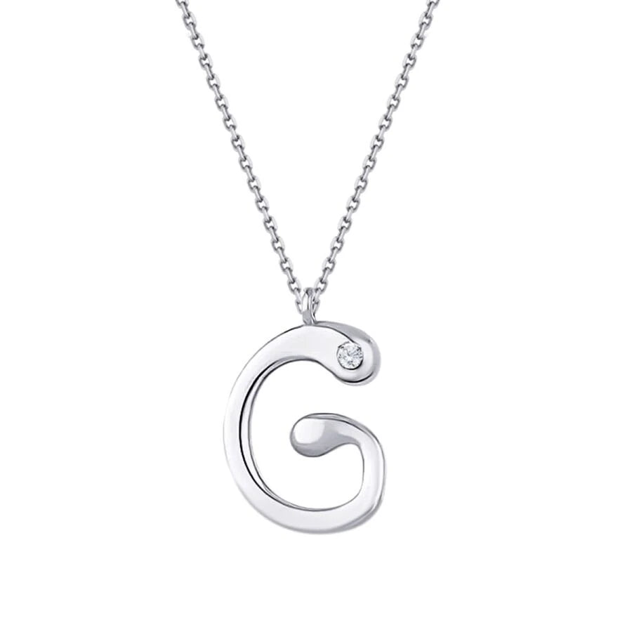 0.02 ct. Diamant G-Buchstabe Halskette