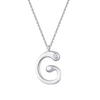 0.02 ct. Diamant G-Buchstabe Halskette
