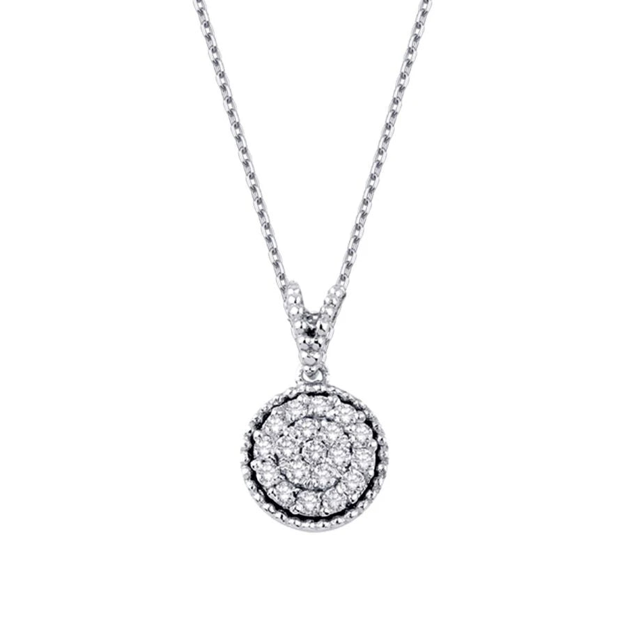 0.21 ct. Diamant Rund Halskette