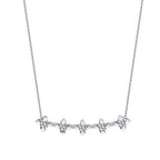 0.32 ct. Diamant Fünf-Stein Halskette