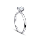 0.40 ct. Diamant Prinzessin Solitär Verlobungsring