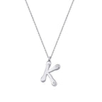 0.04 ct. Diamant K-Buchstabe Halskette
