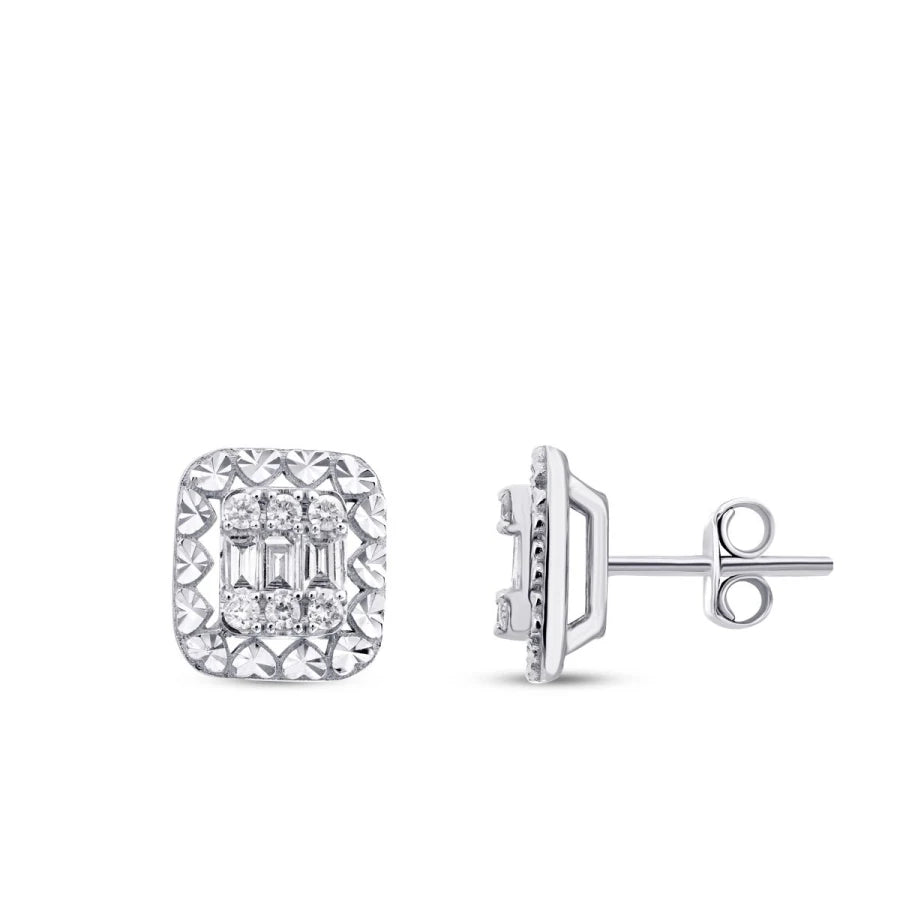 0.36 ct. Diamant Baguette Ohrringe