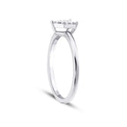 0.09 ct. Diamant Weißgold Herz Ring