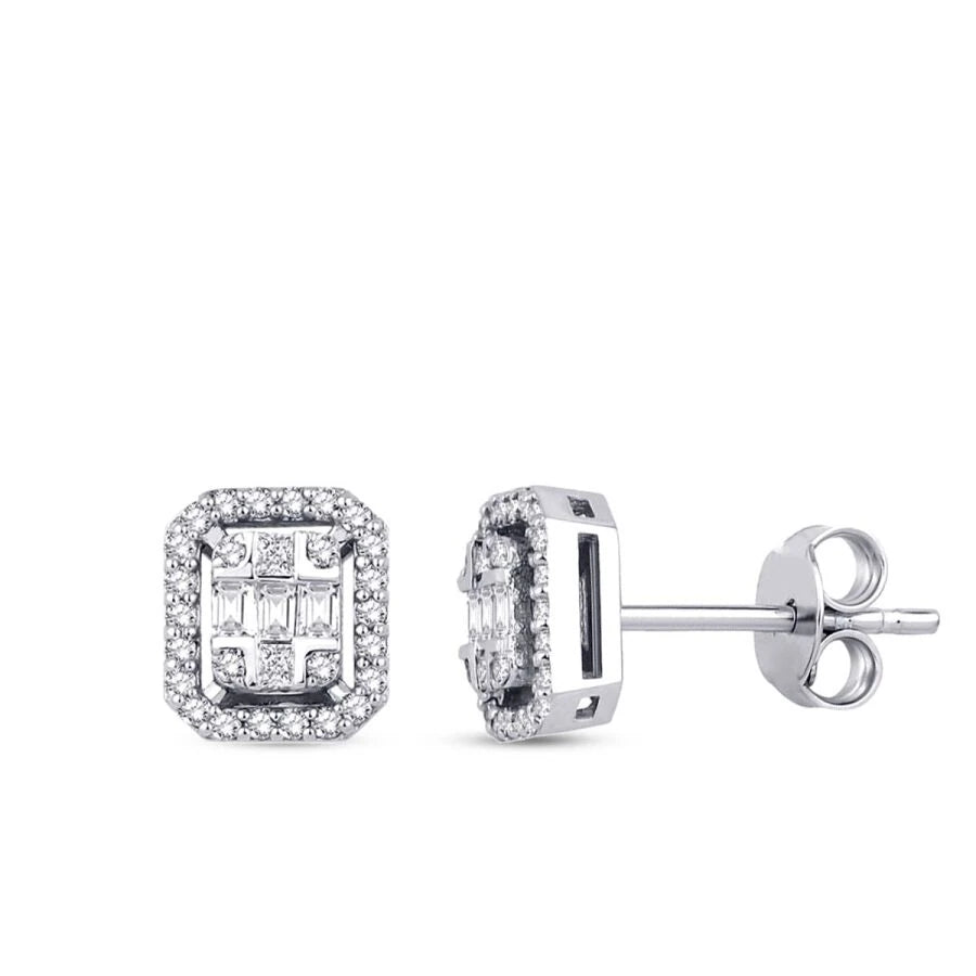0.29 ct. Diamant Baguette Ohrringe