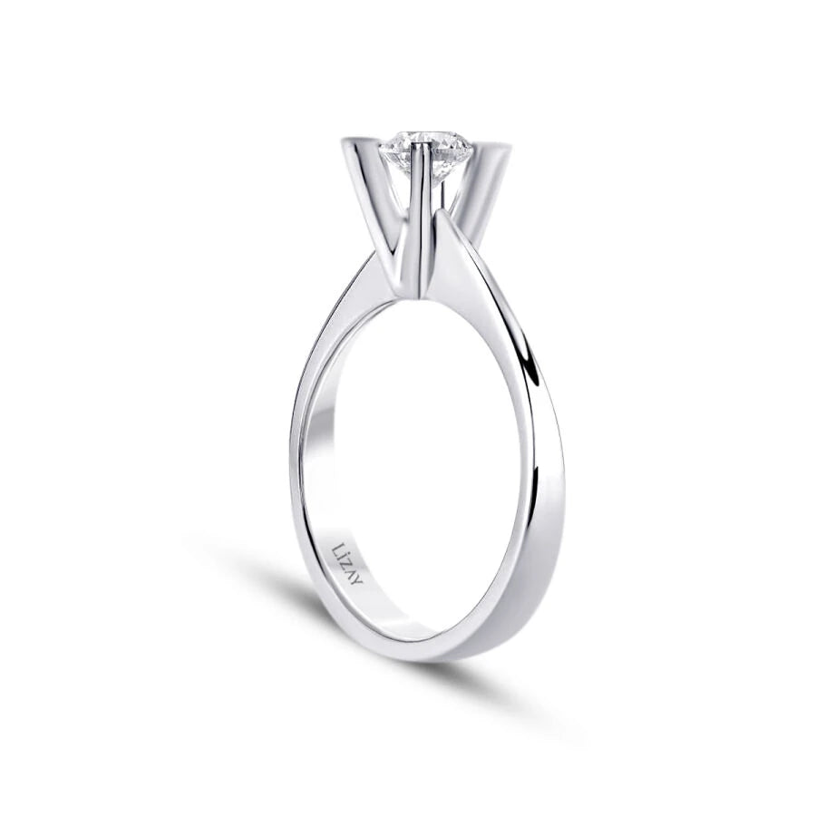 0.20 ct. Diamant Rund Solitär Verlobungsring