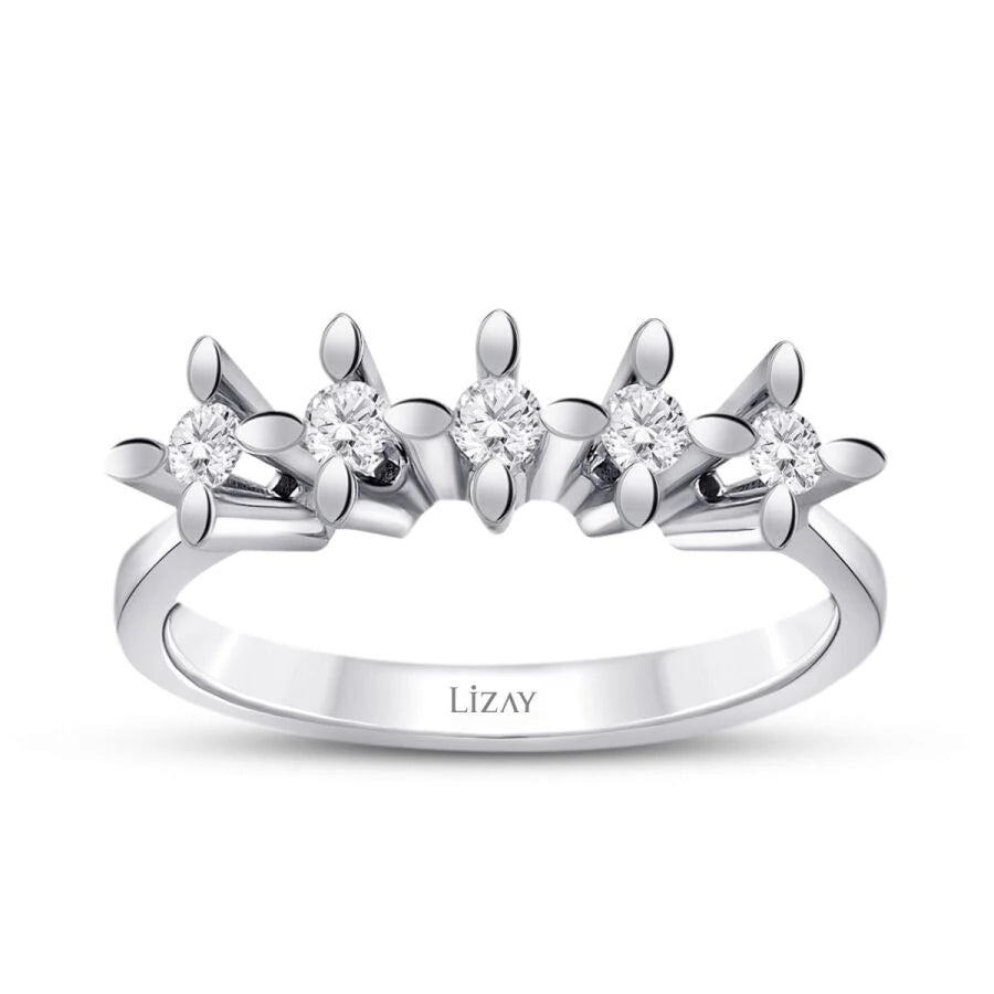 0.40 ct. Diamant Fünf-Stein Ring