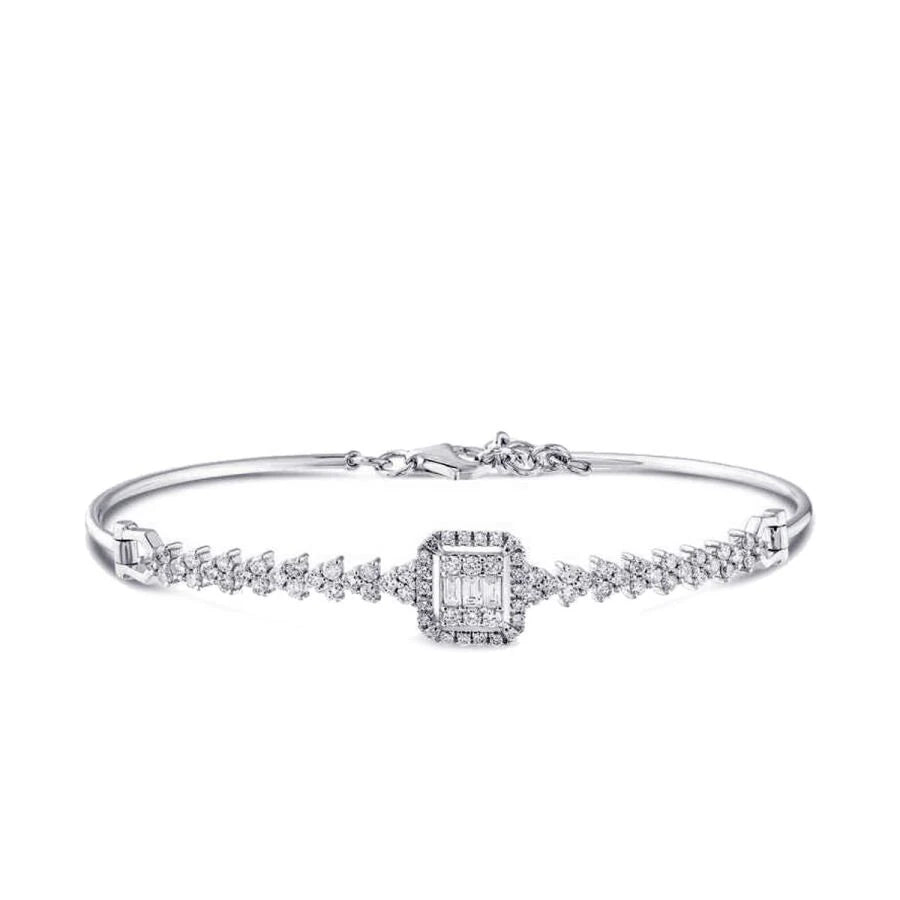 0.93 ct. Diamant Baguette Armreif